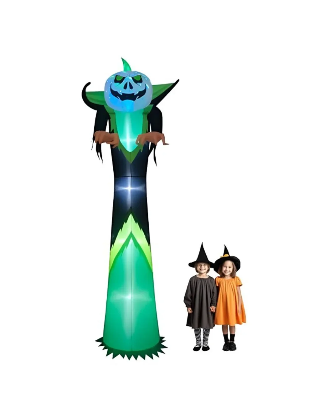 12ft Halloween Inflatable Decor with LED Lights Outdoor Blow up Decor